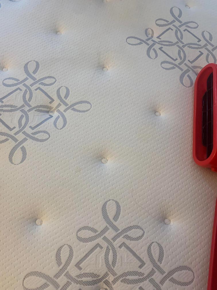 Mattress after cleaning.